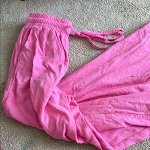 SHEIN Pink Flare Pants